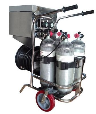 kupować Długociągowy aparat oddechowy SCBA 6.8L z ruchomym wózkiem kołowym online manufacture